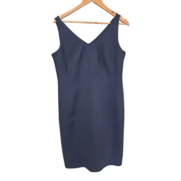 Liz Claiborne Sleeveless Mini Dress Navy Blue Size 12 - Picture 1 of 5